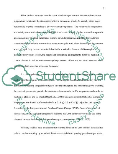 How the Ocean Affects the Climate