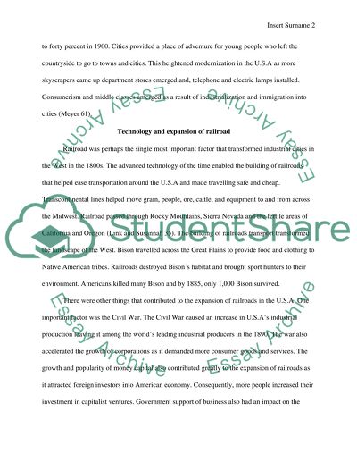 Age of Industrialism in the USA