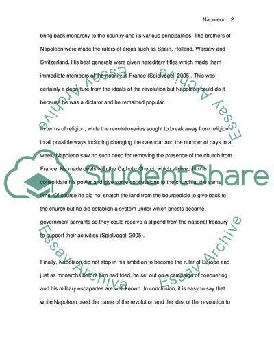 French Revolution and Napoleon