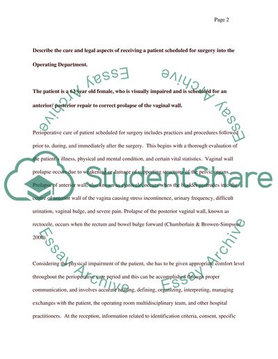 Perioperative Procedures