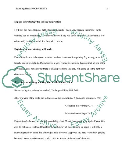 Essay about probability in real life image