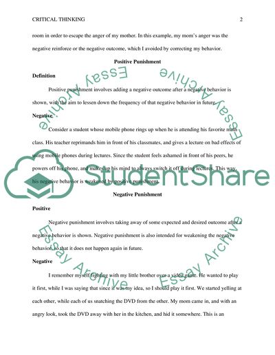 The Concept of Positive Reinforcement