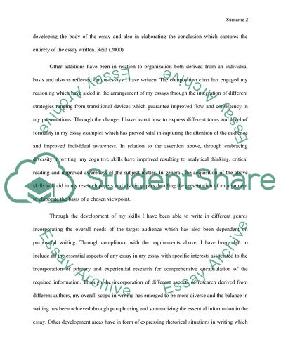 Gained Knowledge From Taking the English Composition Class