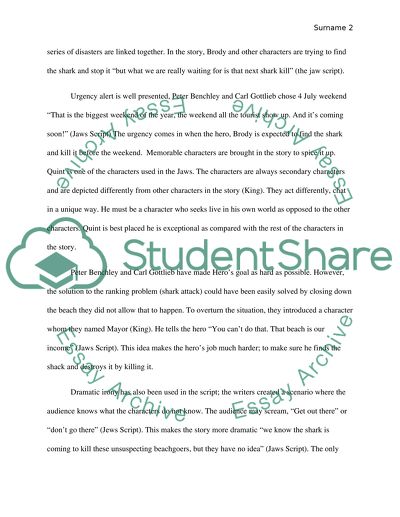 Jaw - Analysis of the Movie
