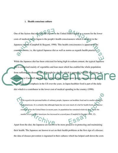 Japanese Healthcare as the Lowest in Terms of National Expenditure Among the Industrialized Nations