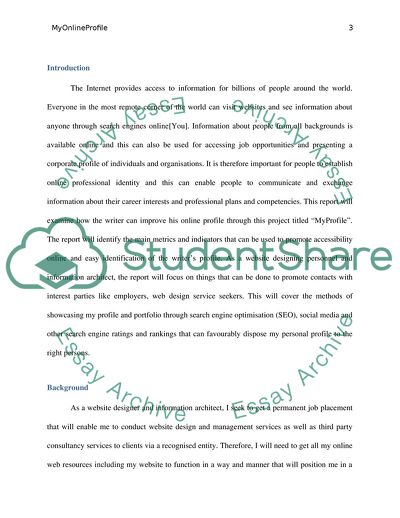 Optimization of Personal Online Profile E-Commerce Module