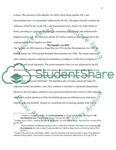 Influences of EU Laws on UK Laws