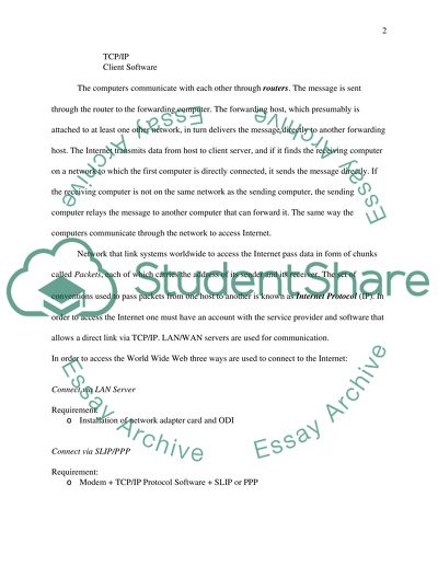 Understanding of the Internets core elements & workings