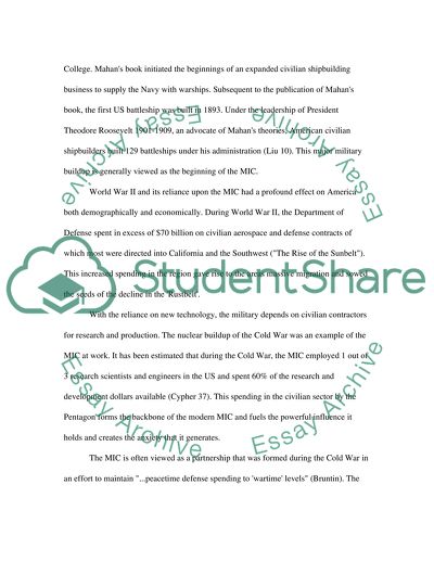 The Military-Industrial Complex of America