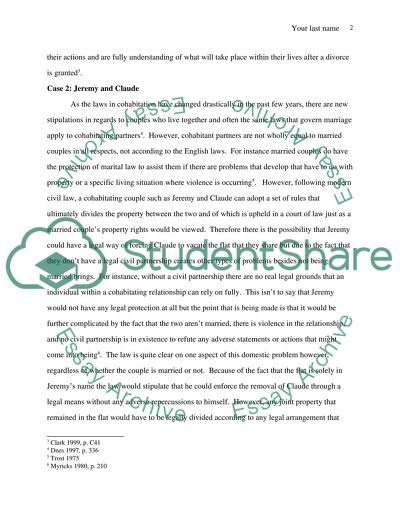 Family Law - case study1