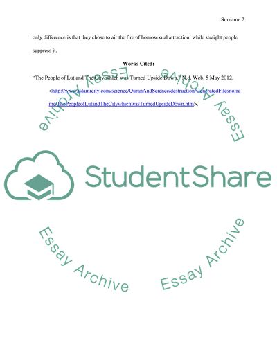 The Perception of Homosexuality