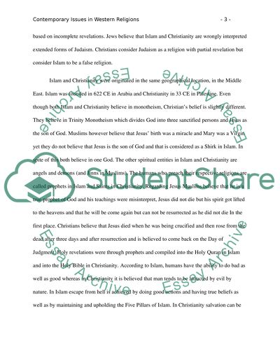 Contemporary Issues in Western Religions