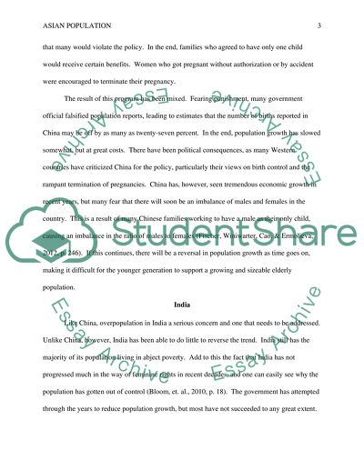 Specific Population Issues in China, India, and Japan