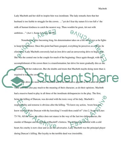 Shakespeares Macbeth