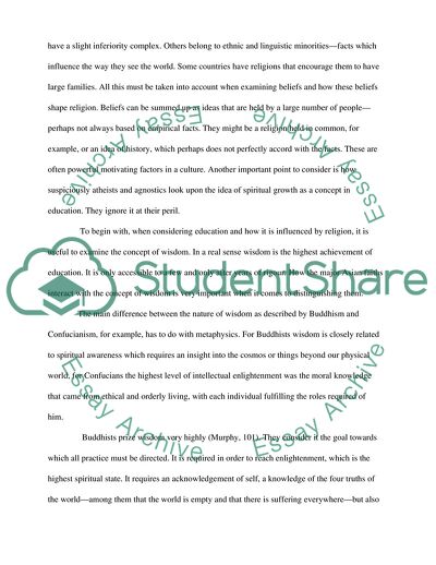 The Three Major Religions of Asia