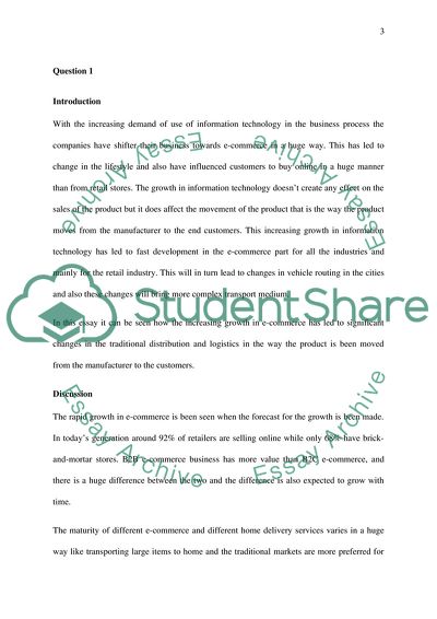 Transport Techniques and Management