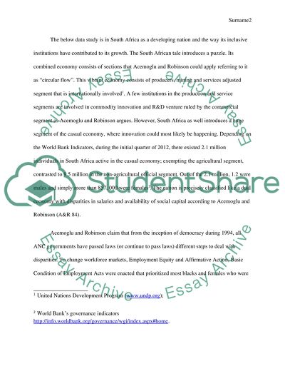 Political and Economic Indicators Between Two Nations