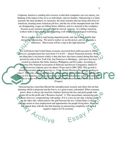 Outsourcing Harm to America