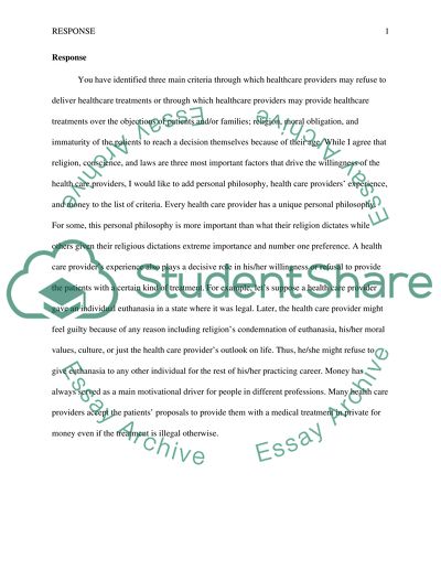 Why Healthcare Providers Refuse to Deliver Healthcare Treatments