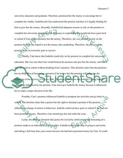 The Doctrine of Promissory Estoppel