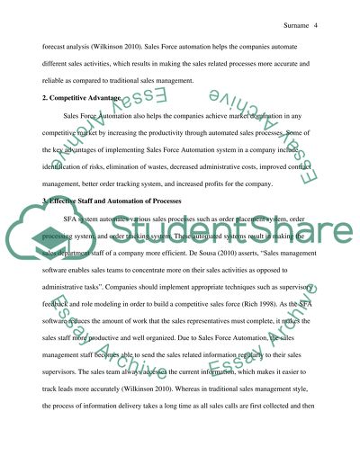 Sales Force Automation: Advantages and Disadvantages