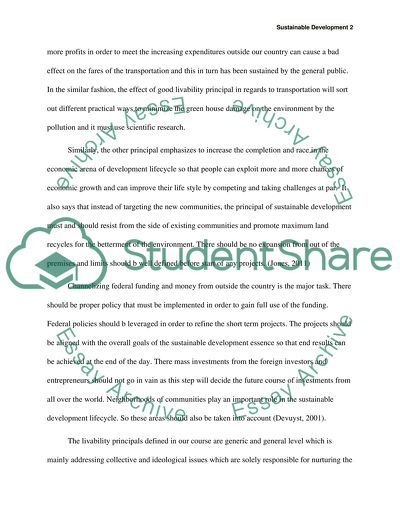 Sustainable Development Issues