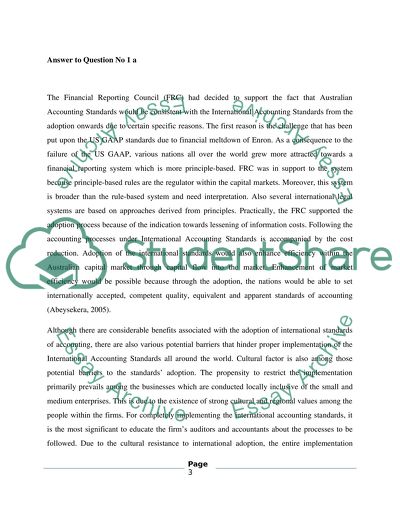 Australian accounting standards