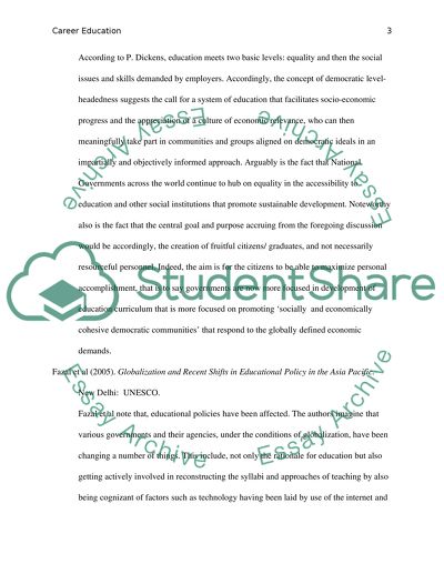 Public School Education and Globalization