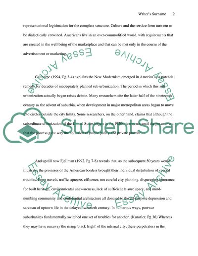 Modern American Culture