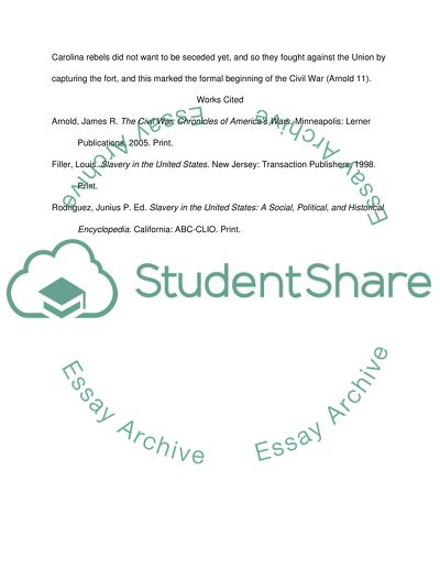 Civil war and the abolition of slavery