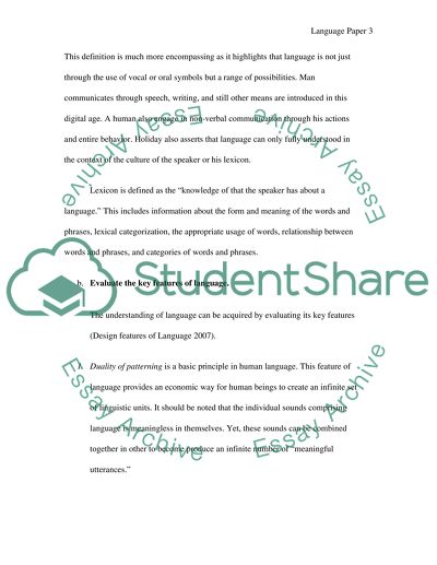 Research in Language