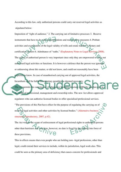 Legal Services Act 2007