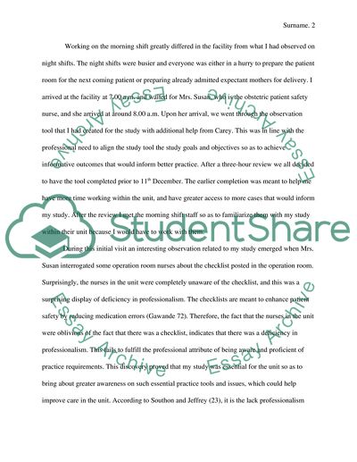 The Requirement and Concept of Professionalism