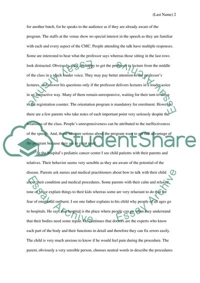 Observe different persons behaviors in hospital