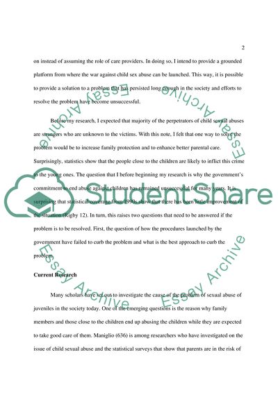 Sexual Abuse of Children