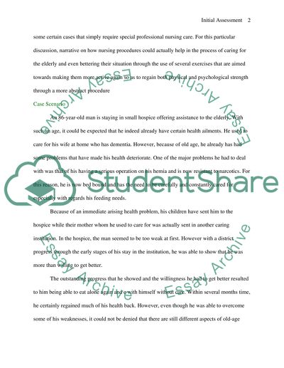 Assisting Older Persons