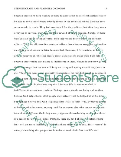 The Naturalism of Stephen Crane and Flannery OConnor