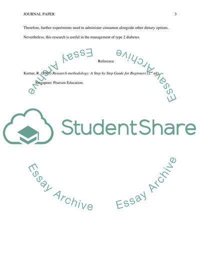The Effect of Cinnamon on Blood Pressure