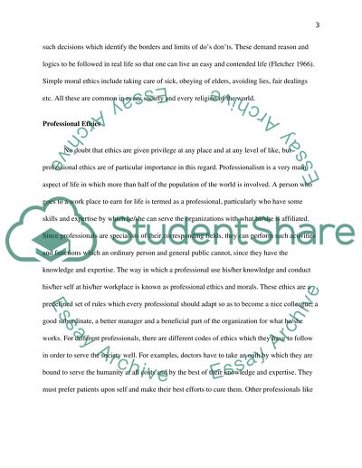 Sincerity and Professional Ethics