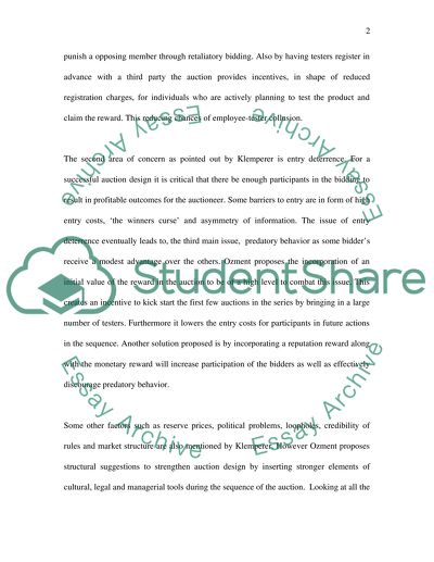 Designing Propper Made Auction