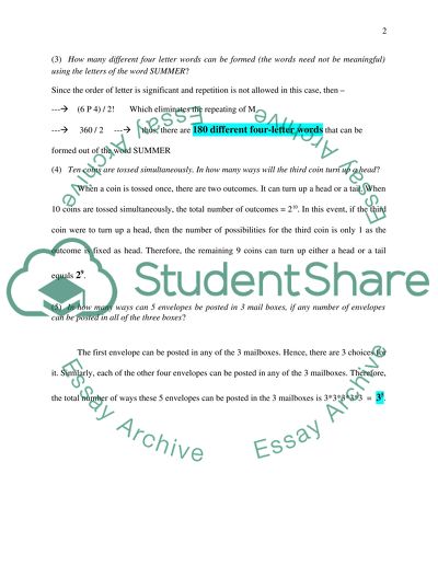 Probability Assignment