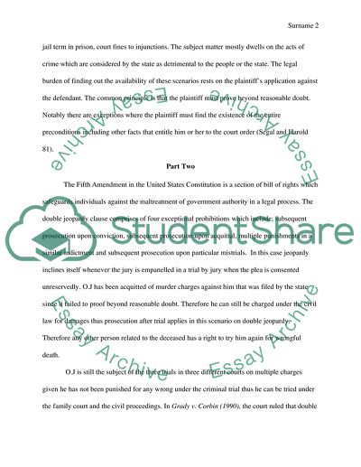 Civil vs. Criminal trials