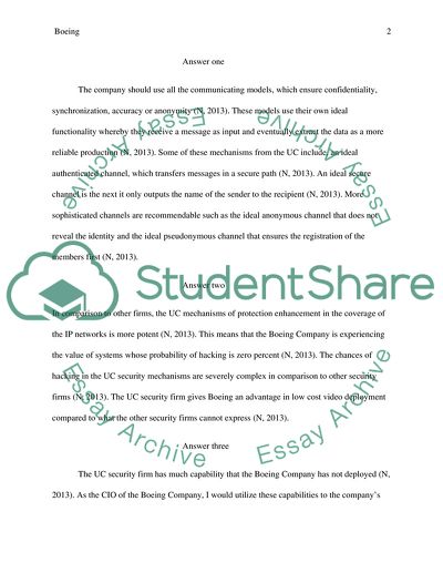 Boeings Communicating Models