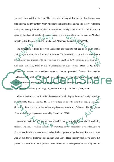 Are Leaders More Successful or Can They be Trained