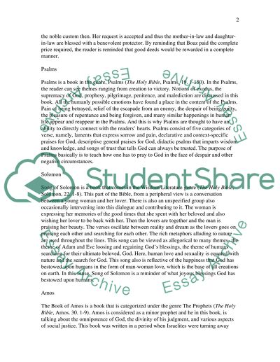 Five Books from the Old Testament