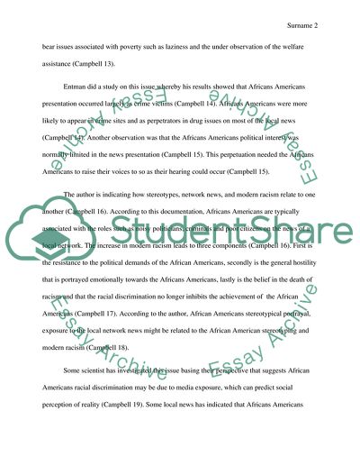 The Issues of Racism in US Television