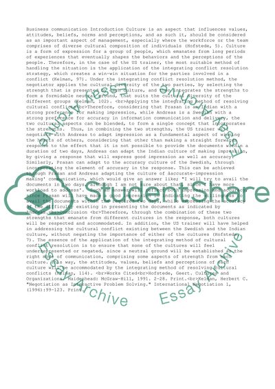 Business communication