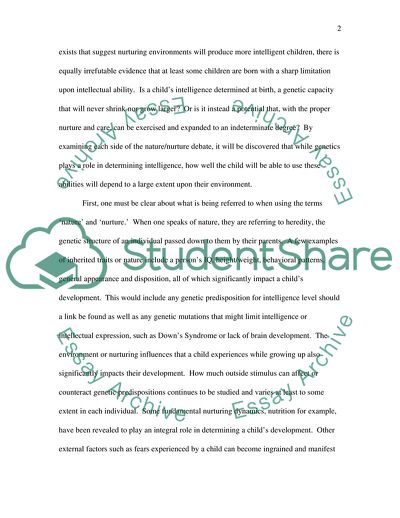 The Greatest Impact on Our Potential Intelligence