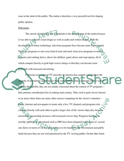 Media Impact in Shaping How People Think