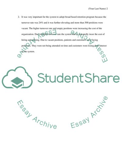 Broad-Based Retention Program of Nurses